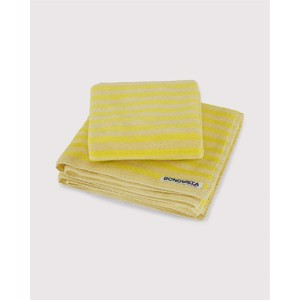 Bongusta håndklæde - Pristine/neon Yellow -  70x140cm.